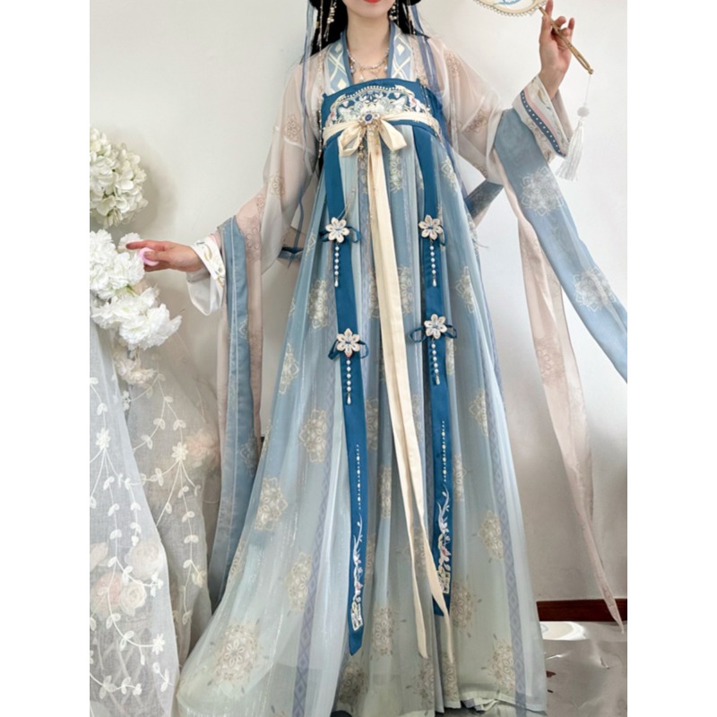 Ethnic Dress Fashion Show - ชุดฮั่นฝูจีนโบราณ ปี 2025 ชุดคอสเพลย์ ชุดแสดงบนเวที สไตล์ชาติพันธุ์