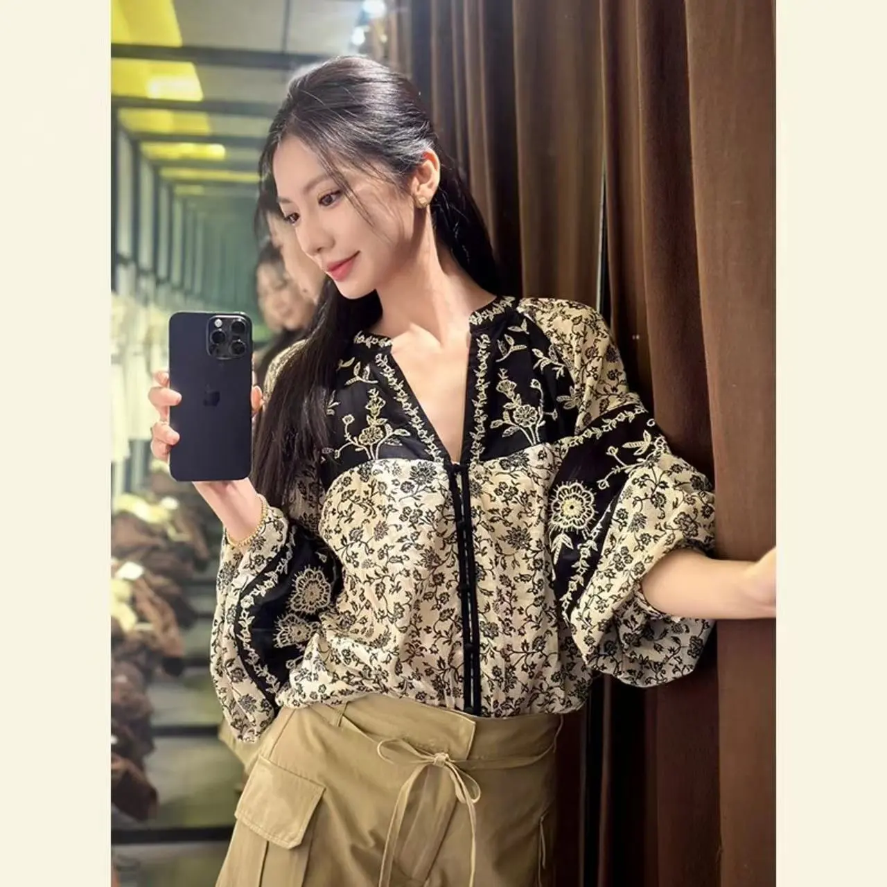 เสื้อเชิ้ตลายพิมพ์สไตล์ชนเผ่าส - Ethnic Chic Fashion บทวิจารณ์และราคา