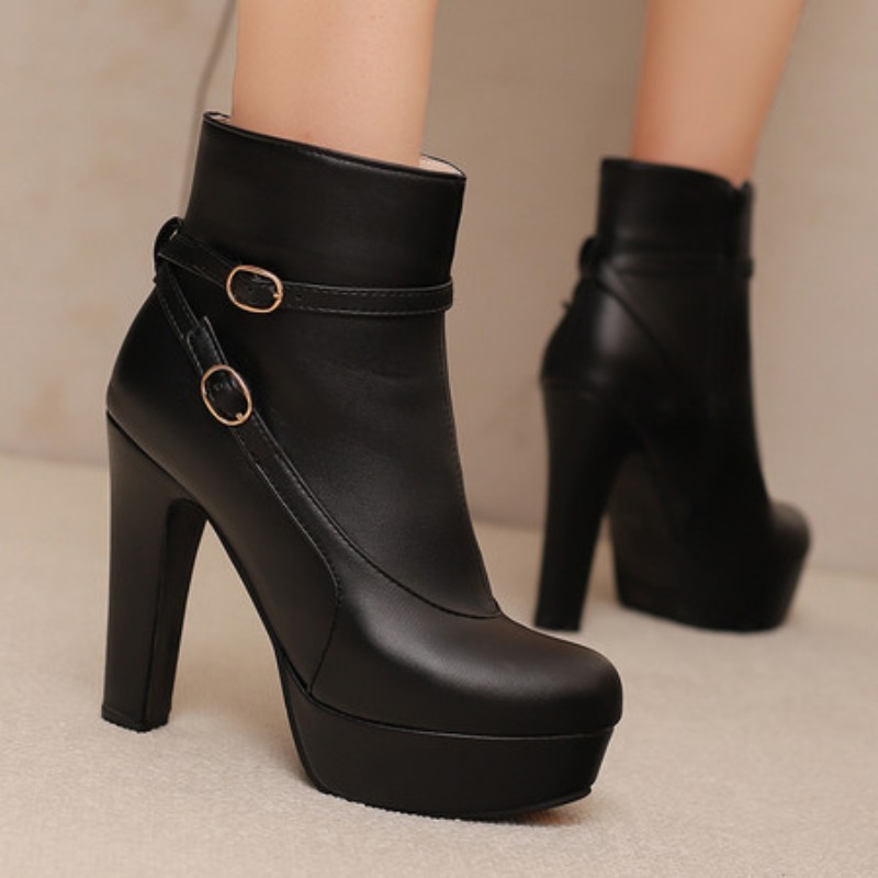 รองเท้าบูทแฟชั่นผู้หญิงแบบสั้น - Ethnic And Fashion บทวิจารณ์และราคา