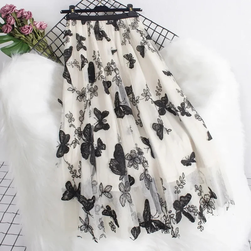 กระโปรงยาวสไตล์วินเทจลายปัก ยี - Y2K Ethnic Fashion บทวิจารณ์และราคา