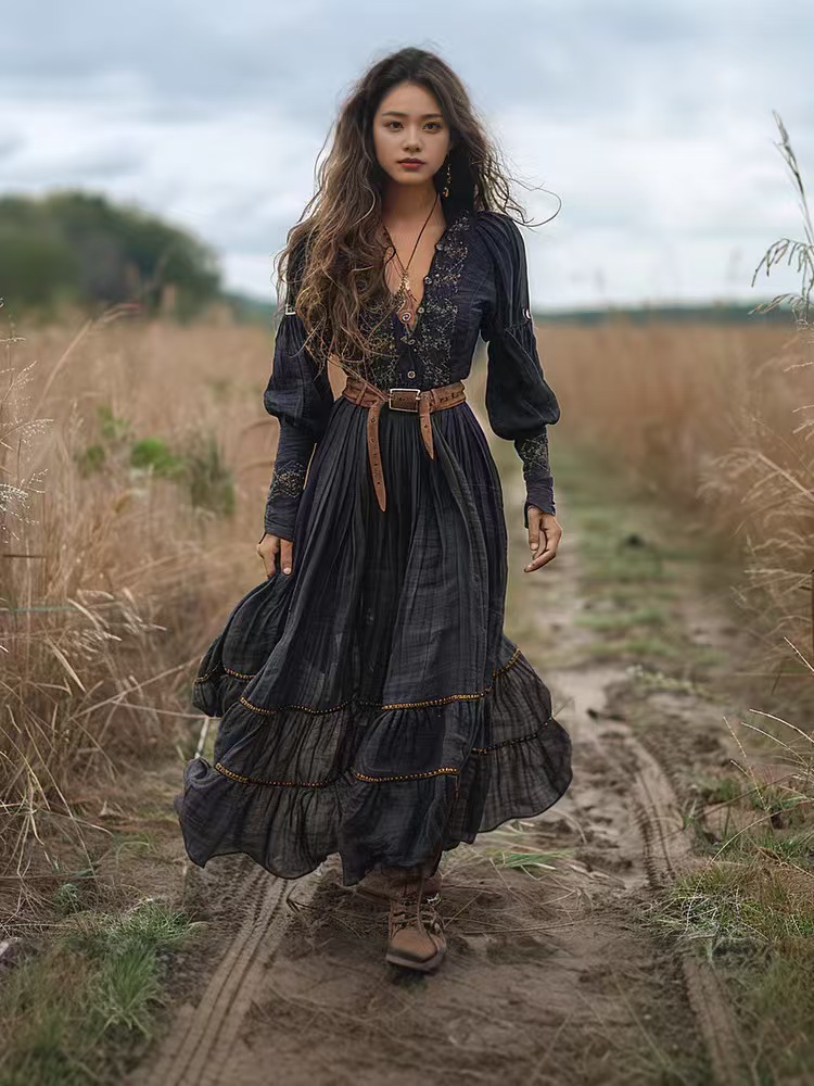 แฟชั่นชาติพันธุ์ดอกไม้พิมพ์ชุด - Ethnic Boho Fashion บทวิจารณ์และราคา