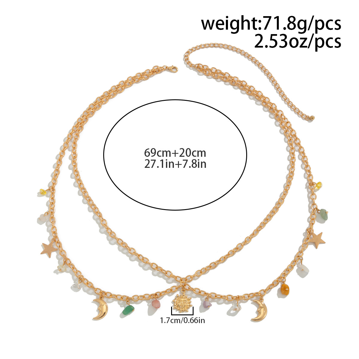 Boho Star Moon Sun จี้เอว 2025 - Ethnic Boho Fashion บทวิจารณ์และราคา