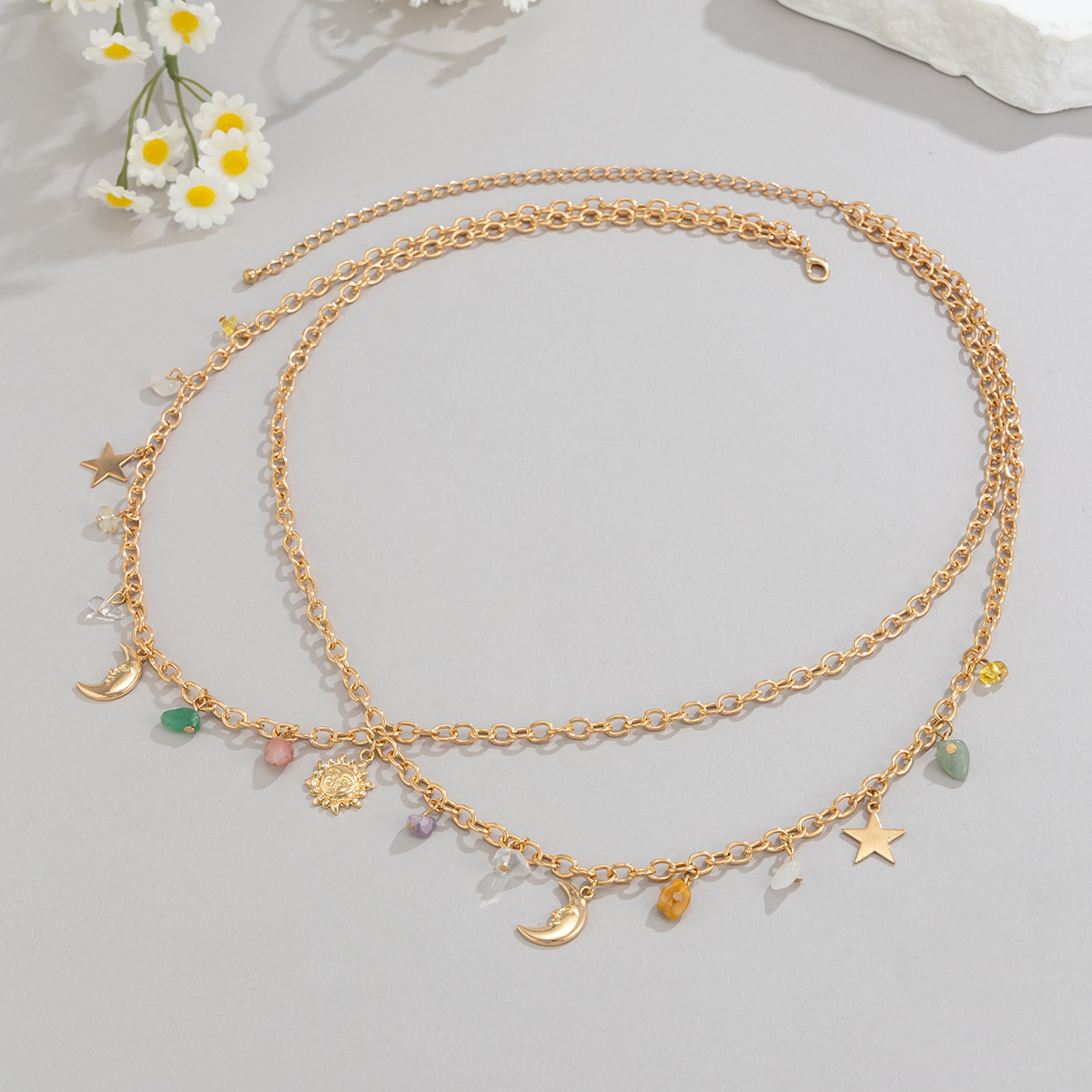 Boho Star Moon Sun จี้เอว 2025 - Ethnic Boho Fashion บทวิจารณ์และราคา
