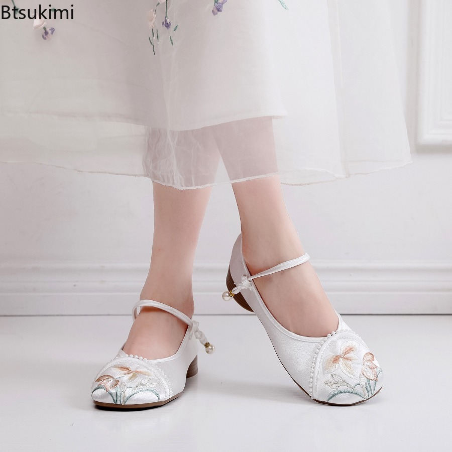 แฟชั่นปักลายสไตล์จีนรองเท้าส้น - Ethnic And Fashion บทวิจารณ์และราคา