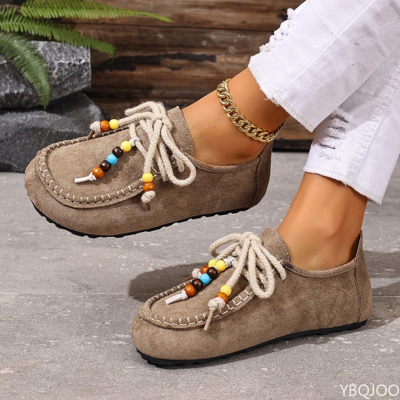 รองเท้าโลฟเฟอร์ผู้หญิงสไตล์ลำล - Ethnic Fashion Women บทวิจารณ์และราคา