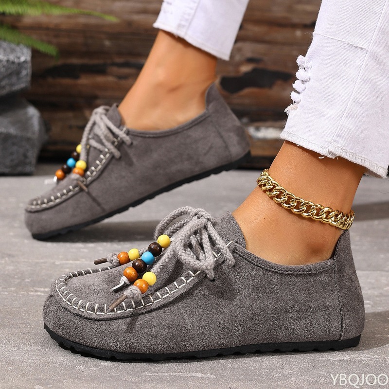 รองเท้าโลฟเฟอร์ผู้หญิงสไตล์ลำล - Ethnic Fashion Women บทวิจารณ์และราคา