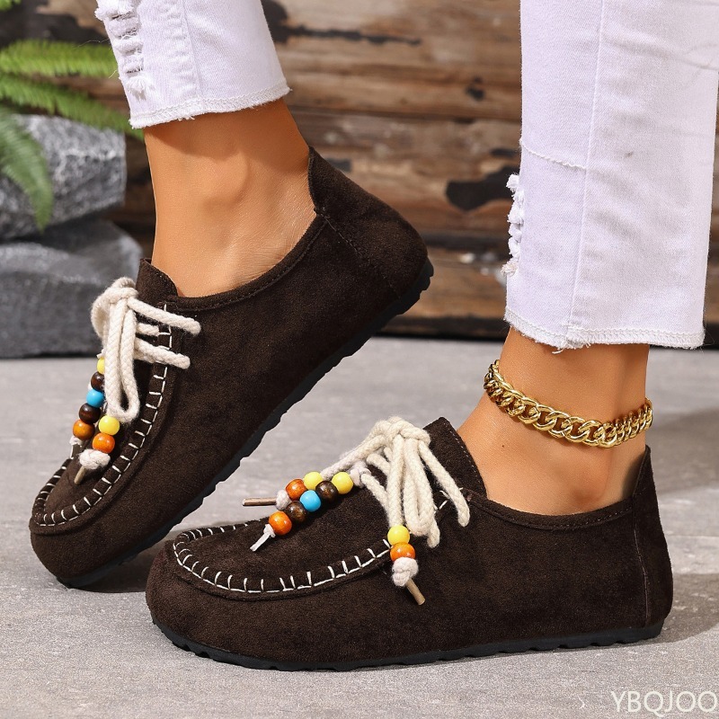 รองเท้าโลฟเฟอร์ผู้หญิงสไตล์ลำล - Ethnic Fashion Women บทวิจารณ์และราคา