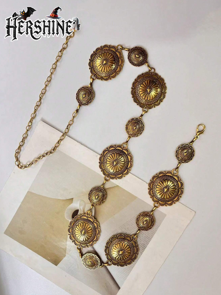 HERSHINE สร้อยคาดเอวทรงกลมลายด - Y2K Ethnic Fashion บทวิจารณ์และราคา