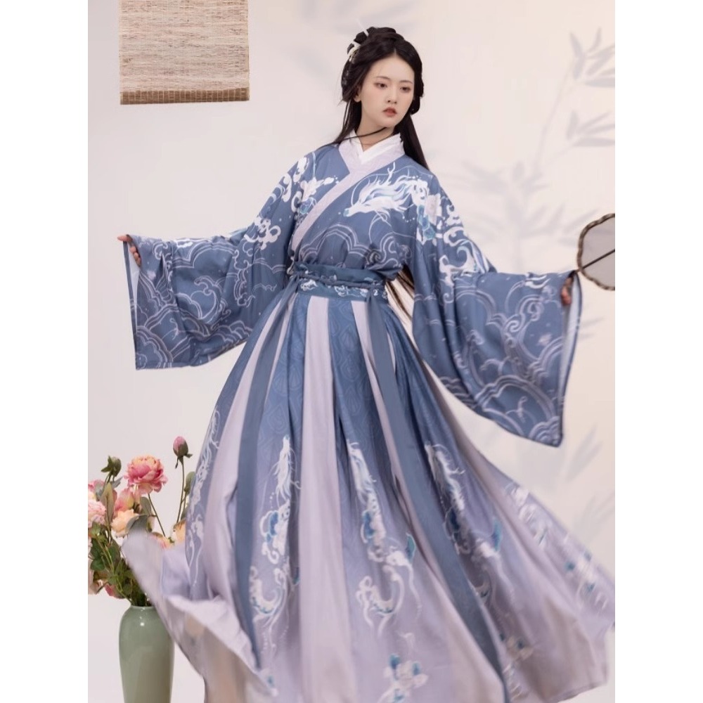 เสื้อผ้าจีนแบบดั้งเดิม Hanfu ผ - Ethnic Dress Fashion Show บทวิจารณ์และราคา
