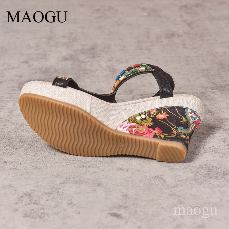 รองเท้าส้นเตารีดประดับลูกปัดลา - Ethnic And Fashion บทวิจารณ์และราคา