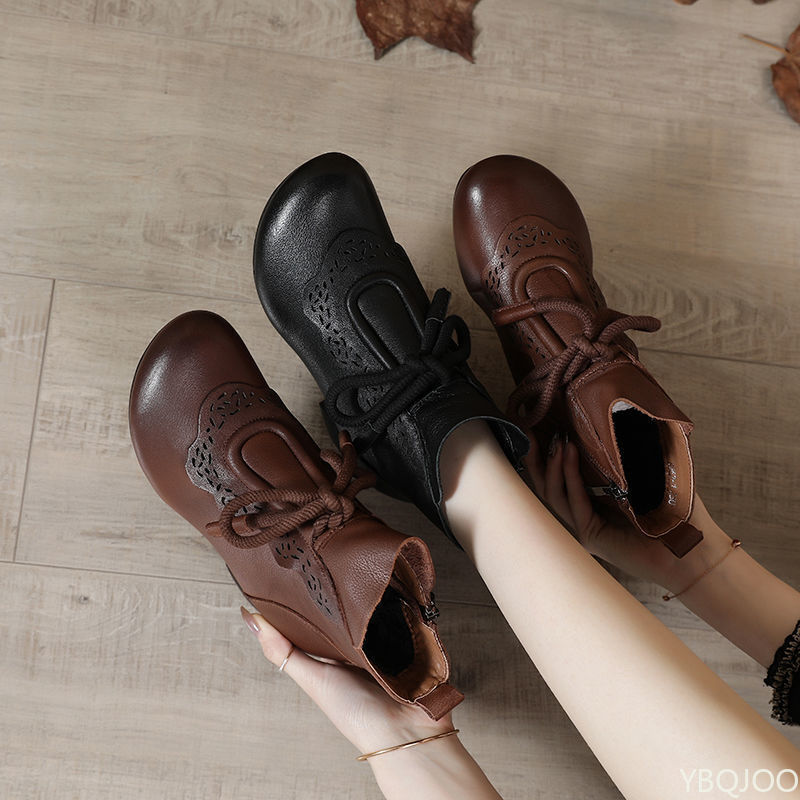 รองเท้าบูทผู้หญิงแฟชั่นฤดูใบไม - Ethnic And Fashion บทวิจารณ์และราคา