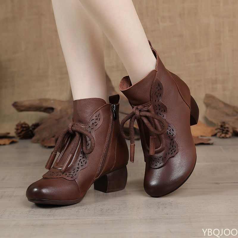 รองเท้าบูทผู้หญิงแฟชั่นฤดูใบไม - Ethnic And Fashion บทวิจารณ์และราคา