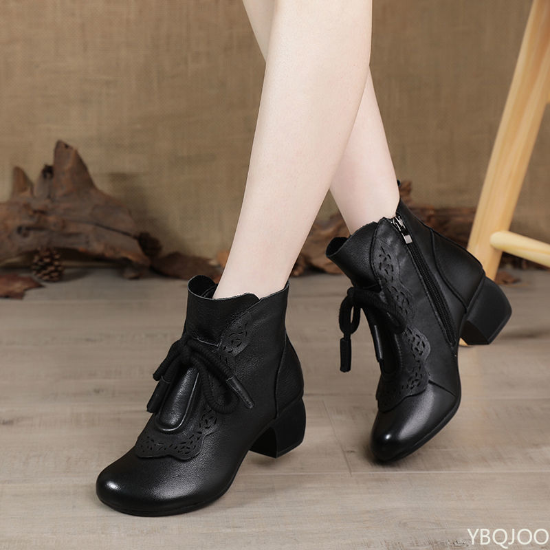 รองเท้าบูทผู้หญิงแฟชั่นฤดูใบไม - Ethnic And Fashion บทวิจารณ์และราคา