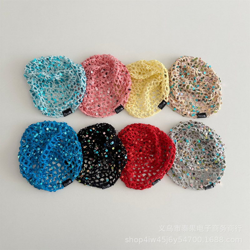 หมวกไหมพรมถักลายฉลุประดับเลื่อ - Go Ethnic Fashion บทวิจารณ์และราคา