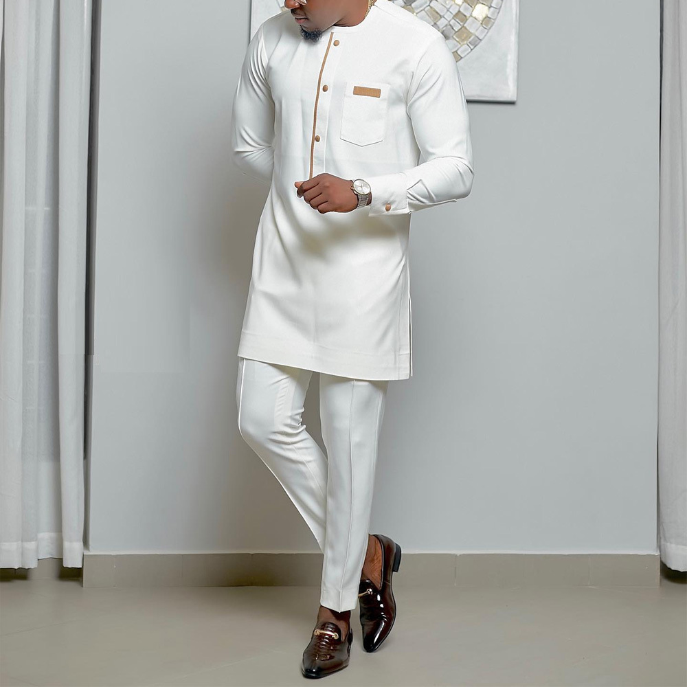 2023มาใหม่ล่าสุดฤดูร้อนแฟชั่น  - Dashiki Shirt Men บทวิจารณ์และราคา