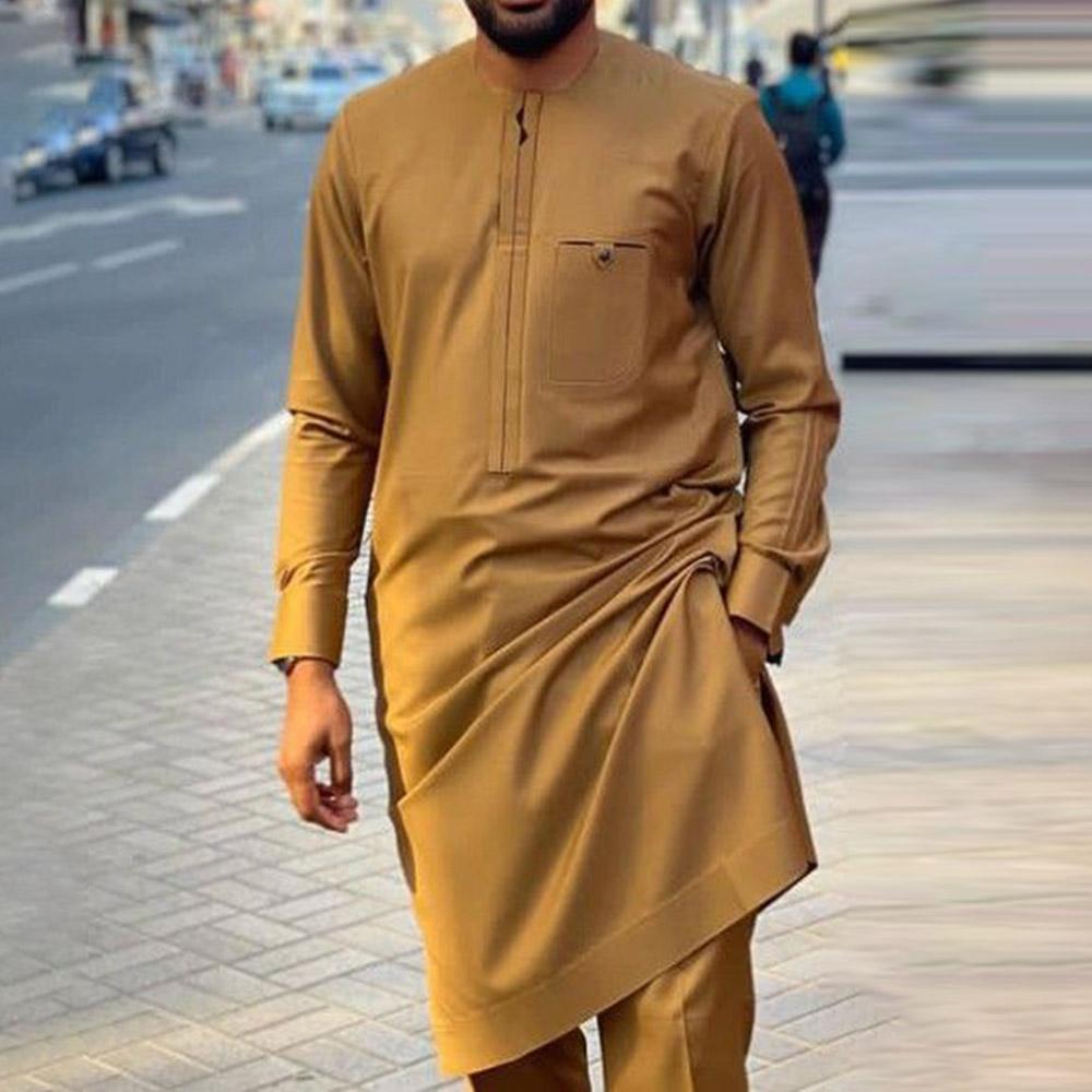ชุดสูทสำหรับผู้ชายแบบแอฟริกันใ - Dashiki Shirt Men บทวิจารณ์และราคา