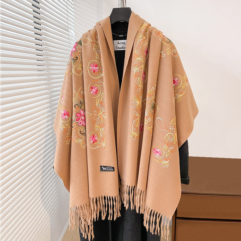 ผ้าคลุมไหล่ปักลายสไตล์วินเทจ ผ - Go Ethnic Fashion บทวิจารณ์และราคา