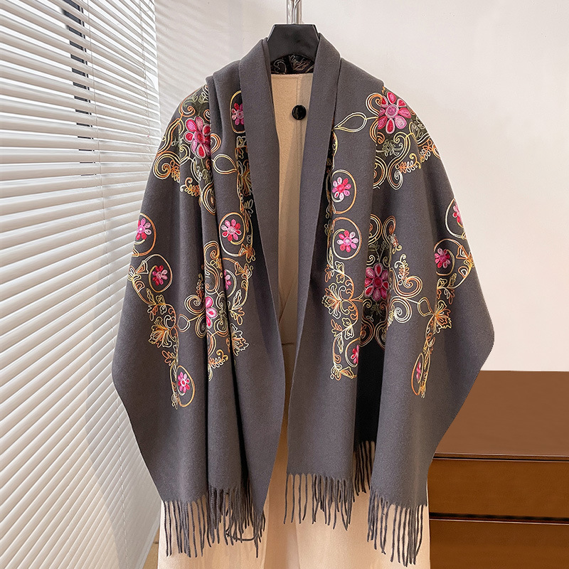 ผ้าคลุมไหล่ปักลายสไตล์วินเทจ ผ - Go Ethnic Fashion บทวิจารณ์และราคา