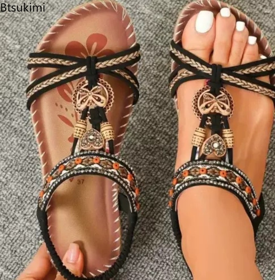 รองเท้าแตะสไตล์โบฮีเมียนสำหรับ - Ethnic And Fashion บทวิจารณ์และราคา