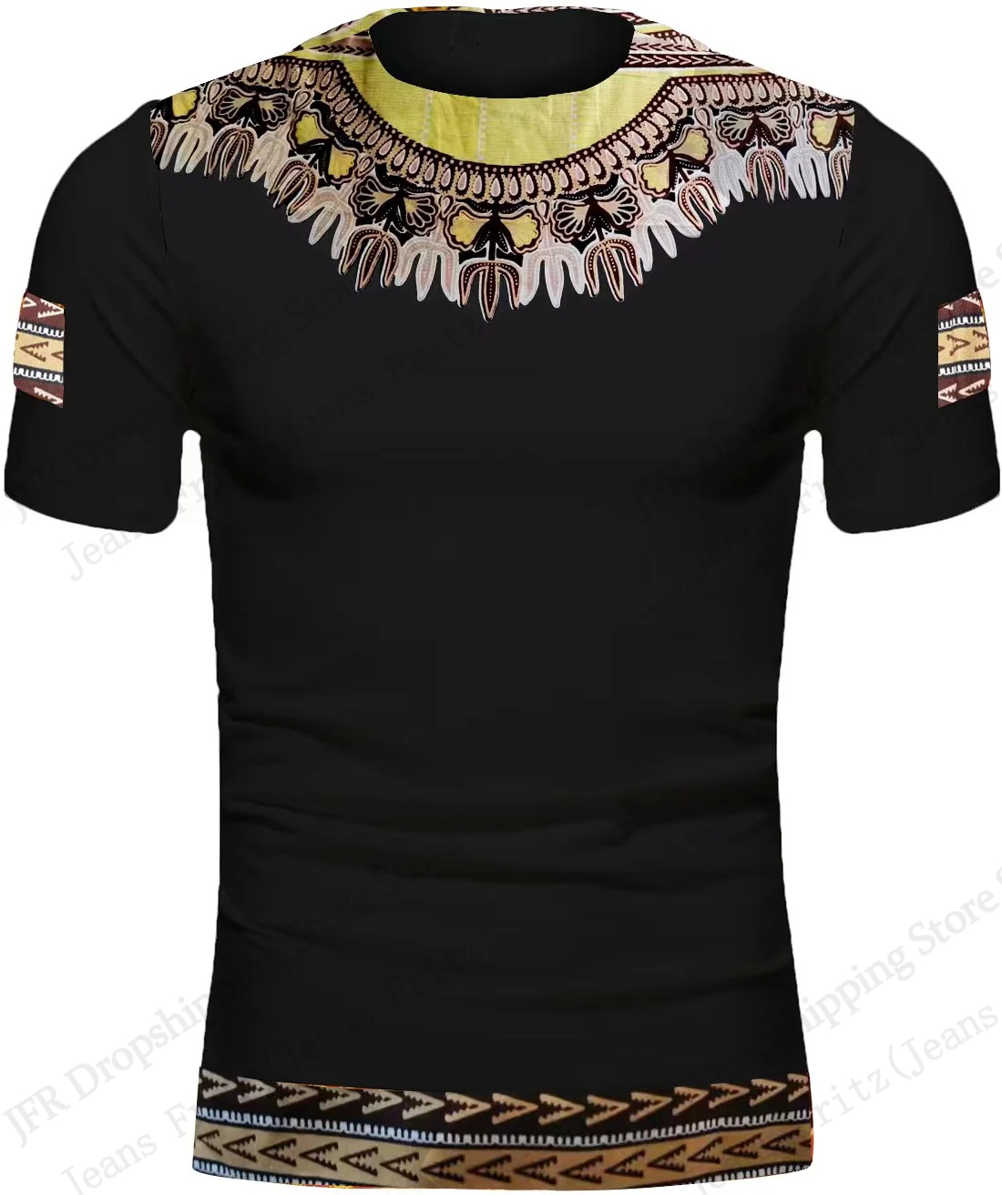 เทศกาลชาติพันธุ์พื้นเมืองดาชิก - Dashiki Shirt Men บทวิจารณ์และราคา