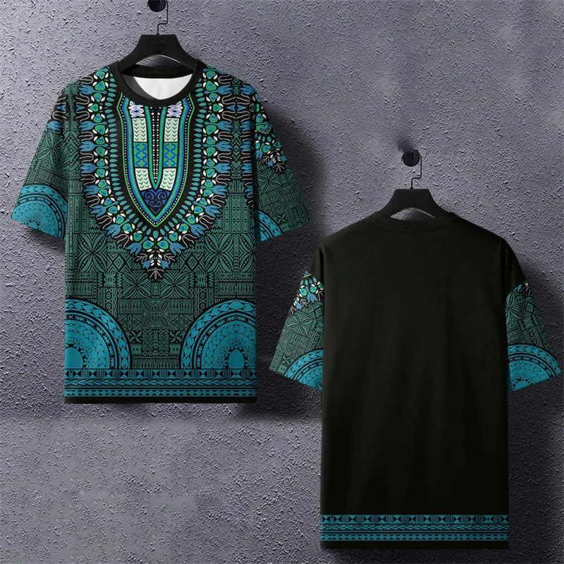เสื้อยืดฮาราจูกุพิมพ์ลาย3D ชาต - Dashiki Shirt Men บทวิจารณ์และราคา