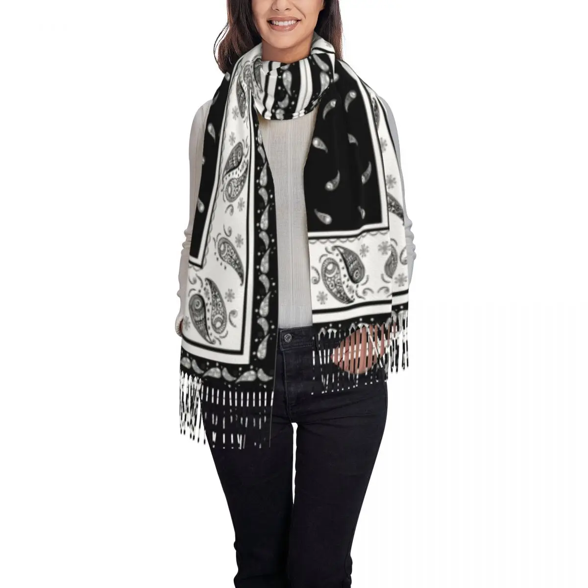 ผ้าพันคอพิมพ์ลายสไตล์โบฮีเมียน - Go Ethnic Fashion บทวิจารณ์และราคา